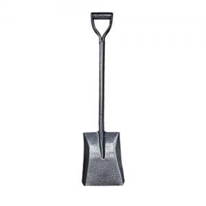 Factory wholesale farming tools agricultural square steel spade shovel with metal handle