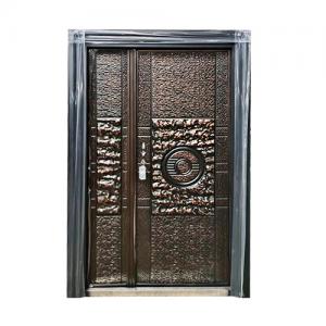 Customized Front Steel Main Residential Door Wood Carving Design Wood Carved Door