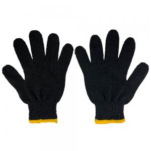 Cotton Cloth Navy blue Knitted Labor Hand Safety Work Gloves for Construction Working